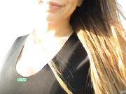 LiliyaRey показывает себя на улице