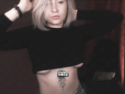 Viladna plays with her boobs