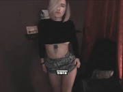 Viladna plays with her boobs