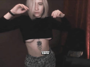 Viladna plays with her boobs