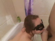 Русский анал в ванной