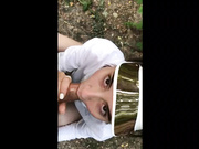 Русский минет в парке