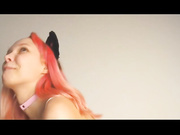 LittleKitty69 сует большого в глотку-2