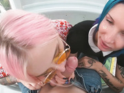 Keokistar (с подругой делают минет на колесе обозрения)