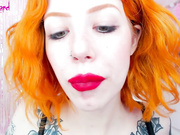 Slutty Ginger Ruin her Makeup by Sucking Big Cook ASMR