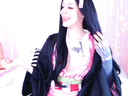 Nezuko Kamado Demon Slayer Kimetsu Masturbate Cosplay