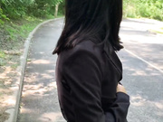 Kisa-Gav голые шалости на  дороге