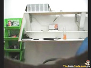 Hot Blonde Sucks A Colleague At Work