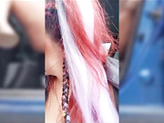 AlisaFist шоу с бутылкой шампанского