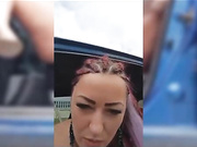 AlisaFist шоу с бутылкой шампанского