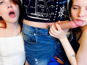 Lazyasses вдвоем делают минет