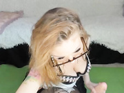 pink0811 с большим дилдо