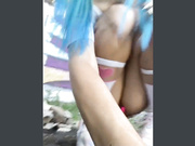 Amallllia дрочит за гаражами