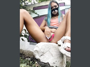 Amallllia сквирт на камне