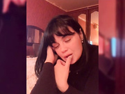 Florensis в колготках шалит на кровати