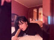 Florensis в колготках шалит на кровати