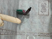 RedHeadGirl с дилдо в душе