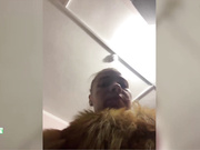 Misseva undress naked in stairwell