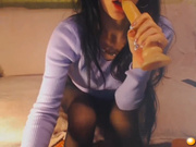 Sexymalay18 в маске сосет дилдо