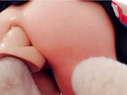 lilrosiedoll big dildo in ass