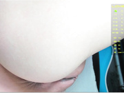 elysi finger in as anal plug and ride dildo