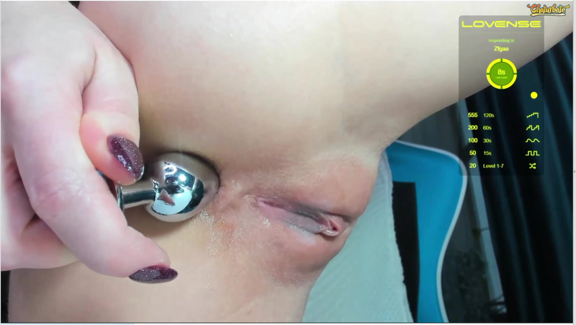 elysi finger in as anal plug and ride dildo