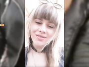 VaniLLa_sexy ласкает себя на прогулке-2