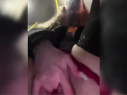 Katrinka squirt show in bus
