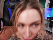 Erika-Foxy минет со слюнками-4