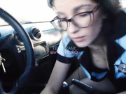 Brunette cop gets blackmailed