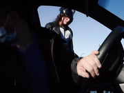 Brunette cop gets blackmailed