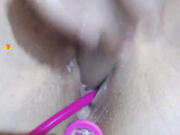 Vanilla_sexy трах киски с пробкой в заднице