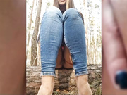 -Linda-дрочка в лесу-2