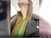 Katrinka hot dildo ride in public toilet