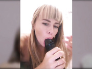 Vanilla_sexy сосет большой черный