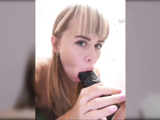 Vanilla_sexy сосет большой черный