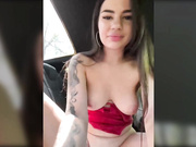 -MaybeBaby-сквирт в машине-2