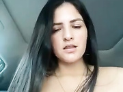 Carolina_Novoa naked in her car in public