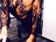 BlackAngel_ в колготках без трусиков