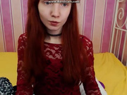 Рыженькая alitta показывает письку 2