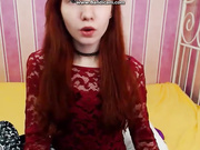 Рыженькая alitta показывает письку 2
