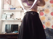 Одноклассница показывает сиськи