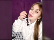 Angel076 любит анальные шарики-2