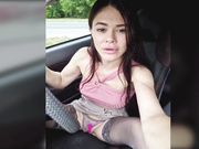 Miss_Viktoria безумные шалости за рулем-4