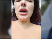 AlisaFist трах с машиной на природе