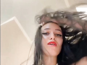 -SATIVA- - трахает себя дилдо в попку + вид снизу