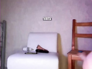 Stargazzzm - зажигательная блондинка трахает себя попкой к камере + минет + киской на камеру