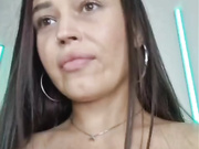 Alinka-chocolatee - лижет свою гркдь + ахегао