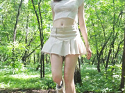 lilo_princess,без трусиков,в парке