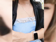 Vanilla_sexy беременная в колготках во дворе